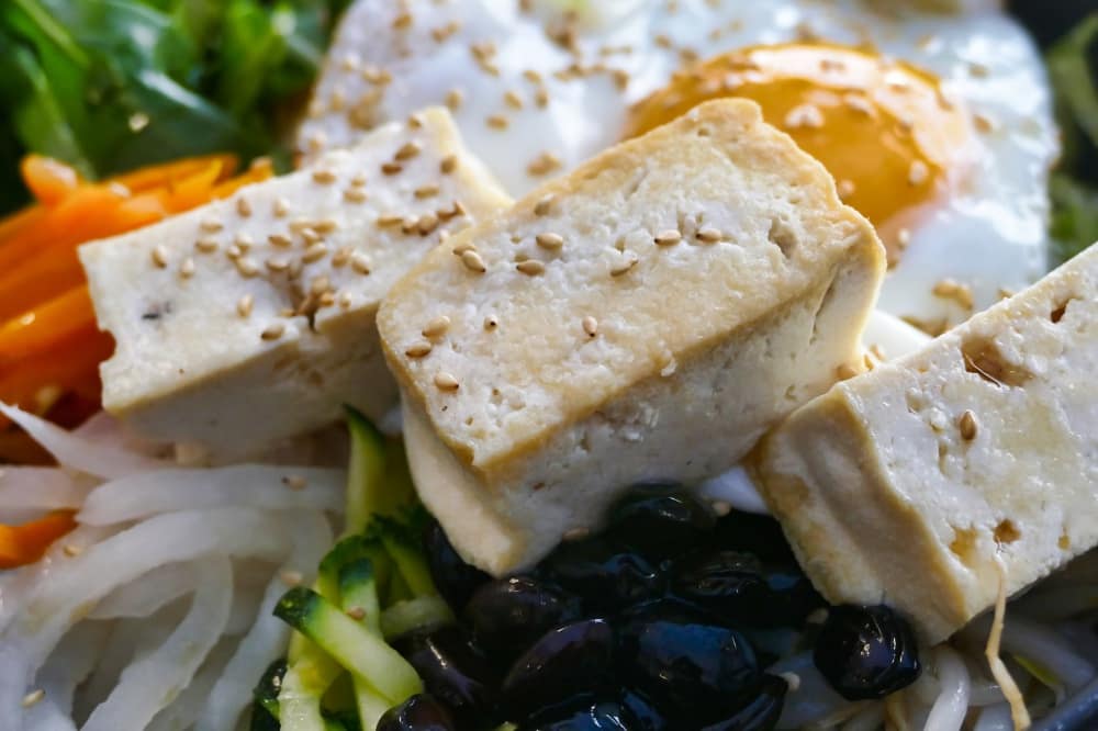 豆腐はヘルシーでタンパク質も多い